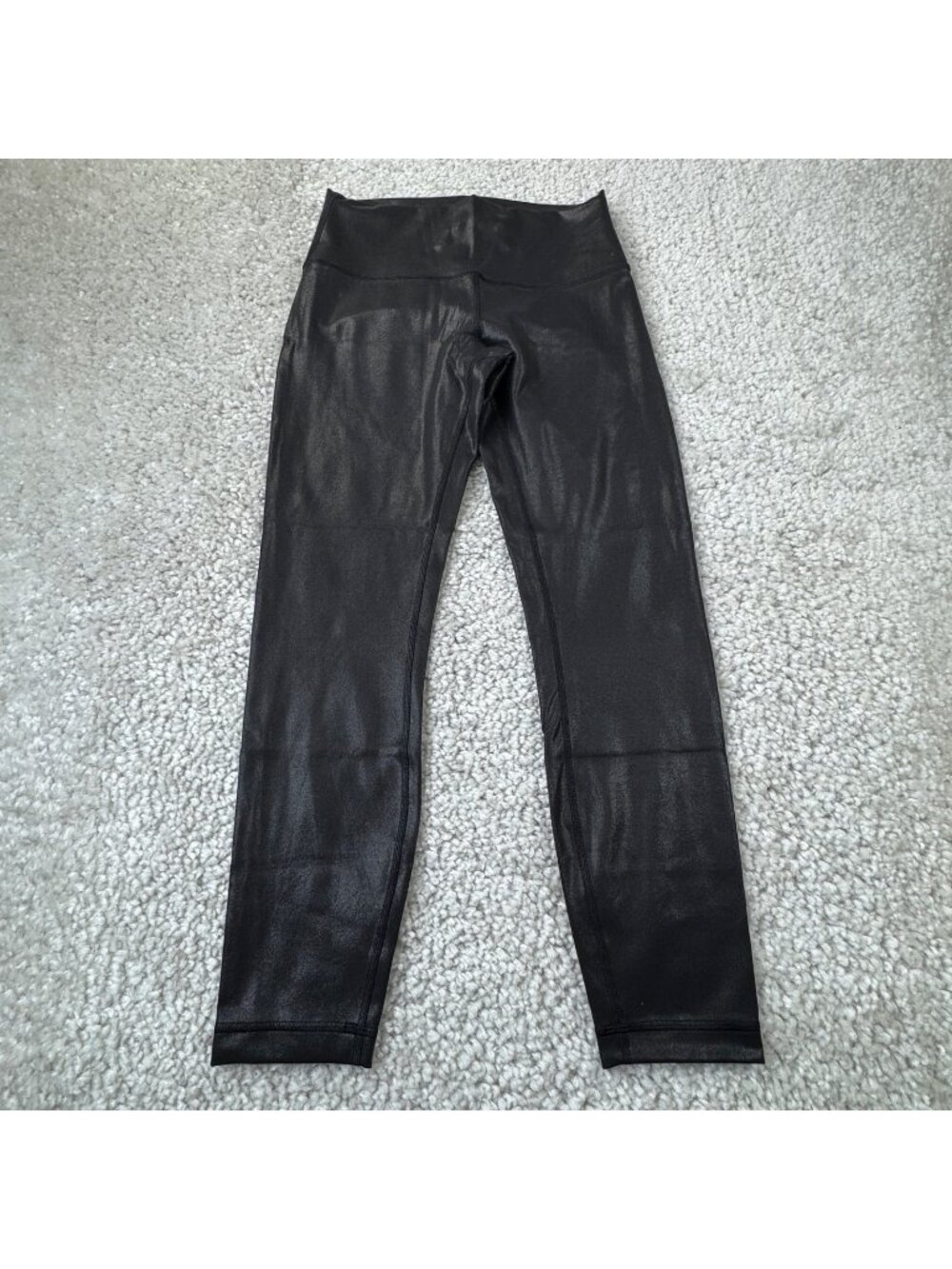 Lululemon Wunder Under Train Tight Legging Radiate Foil Black Womens 8